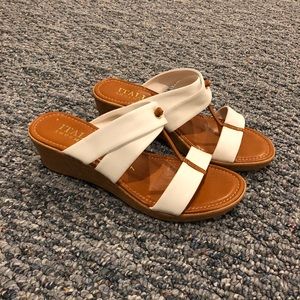 Italian shoemakers wedge sandals